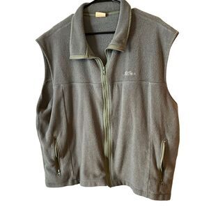 LL Bean Ladies Fleece Full Zip Vest 2X